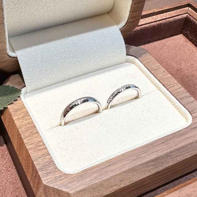 【TANZO.(鍛造指輪)の口コミ】 たくさんのお店を巡る中で、
①2人で満足できる　②お揃い感がある
③着け心…