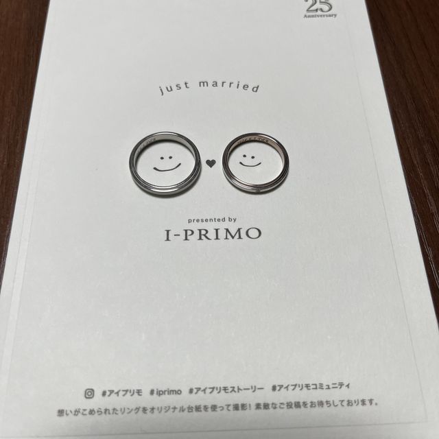【アイプリモ(I-PRIMO)の口コミ】 男性用のはダイヤは付いていませんが、触り心地が良く付けていても違和感…