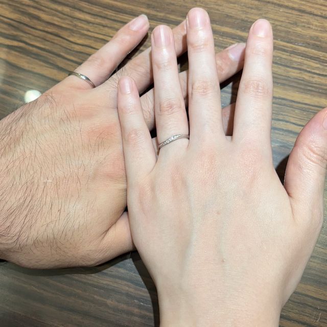 【AMATSU(アマツ)の口コミ】 同デザインの中でもダイヤが大きく、指にはめた際にキラキラしててとても…