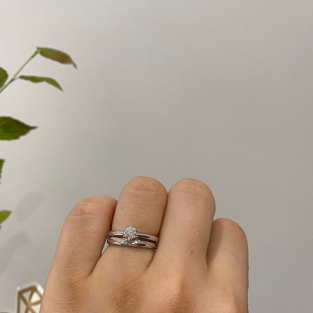 【出雲結(いずもゆい)の口コミ】 出雲地域をイメージしたしめ縄のコンセプトが素敵だなと感じました。
指輪…