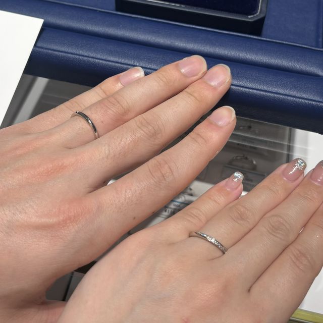 【銀座ダイヤモンドシライシの口コミ】 キラキラしていて、デザインがあるものが良かったため私の欲しい指輪のイ…