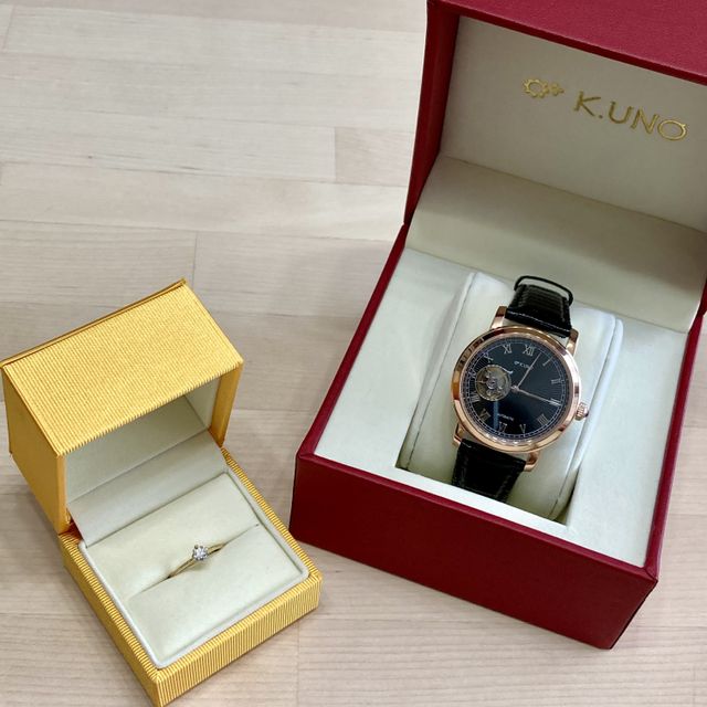 【ケイウノ ブライダル(K.UNO BRIDAL)の口コミ】 ソリテールリングの美しさの極地だと思いました。普段からアンティーク調…