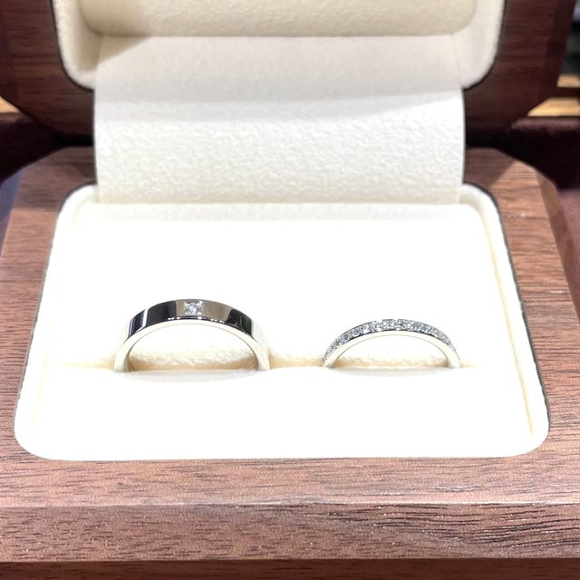 【TANZO.(鍛造指輪)の口コミ】 着け心地の良さが抜群です。
華奢なハーフエタニティリングを探していたの…