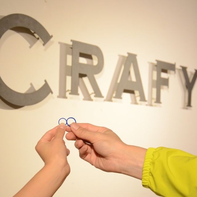 【CRAFY(クラフィ)の口コミ】 ２つは決して同じ指輪では無いですが、2人で同じ場所で同じ時間に作った大…