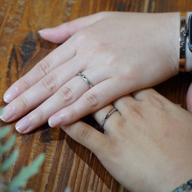 【THREE TREES(スリーツリーズ)の口コミ】 形、艶、ロゴからデザインまで全て自分たちで選べるので自分たちの理想の…