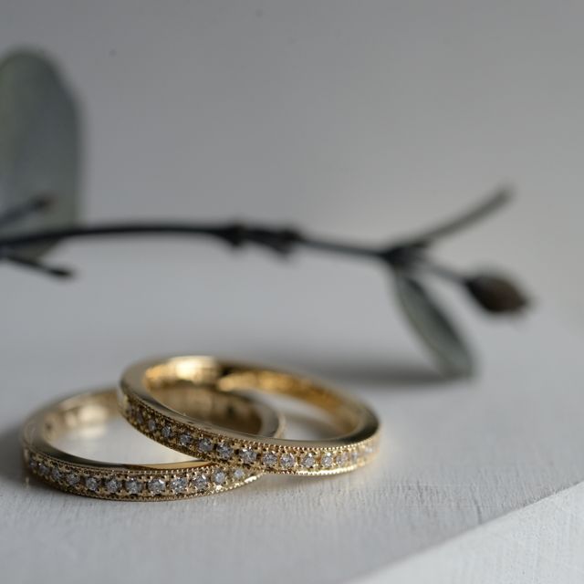 【CRAFY(クラフィ)の口コミ】 ハーフエタニティに絶対したくて、ワックスを削り、手作りでオーダー作成…