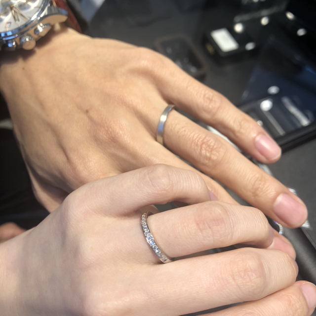 【エクセルコダイヤモンド(EXELCO DIAMOND)の口コミ】 購入には至りませんでしたが、3大ブランドであることで来店しました。デザ…