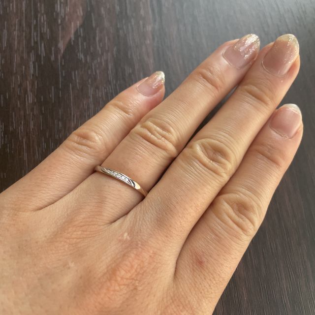 【俄(にわか)の口コミ】 ピンクゴールドがもともとジュエリーを選ぶ中でも好きで、男性はシルバー…