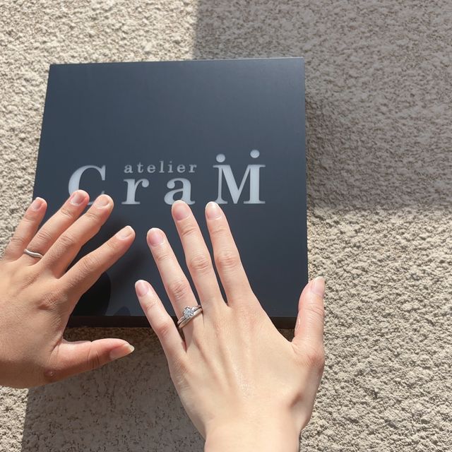 【atelier CraM(アトリエ クラム)の口コミ】 なにも知識もなかったところから、いろいろとイメージなどの相談に乗って…