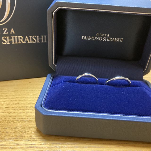 【銀座ダイヤモンドシライシの口コミ】 直感でこれ！と決めました。指輪のつけ心地、指輪の意味合い、年を重ねて…