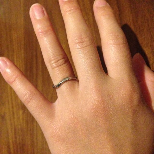 【ケイウノ ブライダル(K.UNO BRIDAL)の口コミ】 結婚指輪は常に身に着けたいと思ってたので、シンプルなデザインのものを…