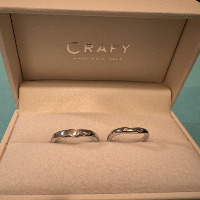 【CRAFY(クラフィ)の口コミ】 デザインはお揃いにしましたが、加工や太さを自分好みにアレンジすること…