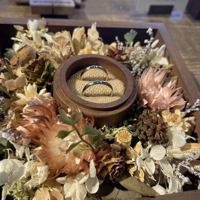 【鎌倉彫金工房の口コミ】 ピンクゴールドの色合いが可愛いです！色黒の指でも肌馴染みがよく自然で…