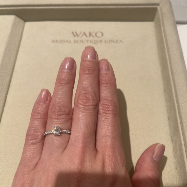 【和光ブライダルブティックギンザの口コミ】 デザインがとても気に入りました。
アショカダイアモンドが国内では和光の…