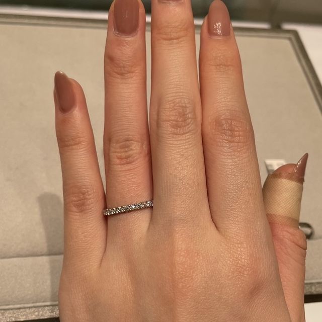 【STAR JEWELRY(スタージュエリー)の口コミ】 シンプルだけど、ハーフエターナルのダイヤがキラキラしていたのが印象的…