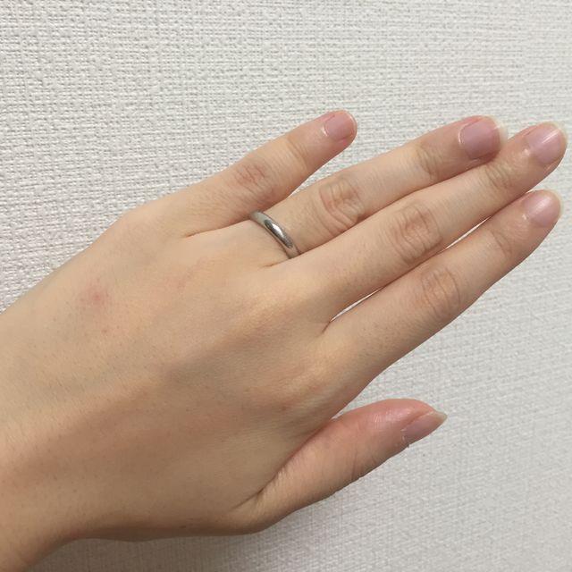 【ギンザタナカブライダル(GINZA TANAKA BRIDAL)の口コミ】 シンプルで普段つけやすくなんの服にでも合わせやすいところが魅力でした…