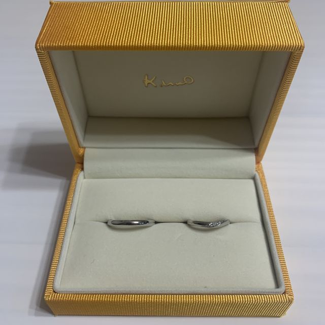 【ケイウノ ブライダル(K.UNO BRIDAL)の口コミ】 既製品２つのデザインを掛け合わせるような型にデザインしてもらいました…