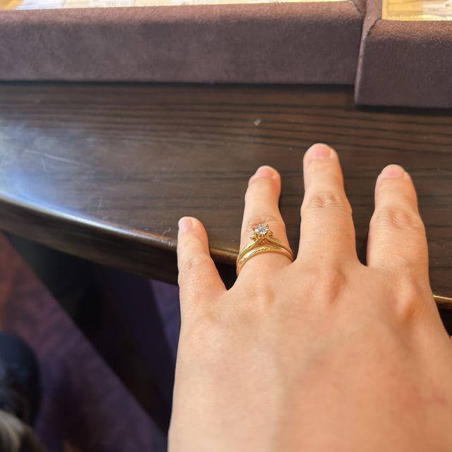 【ケイウノ ブライダル(K.UNO BRIDAL)の口コミ】 ゴールドが好みだったのとアンティーク風なものを探していた。事前に下調…