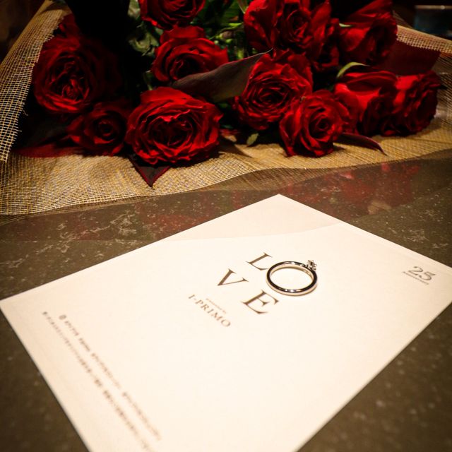 【アイプリモ(I-PRIMO)の口コミ】 指輪のデザインはメレダイヤモンドで探していたのですが、実際にボックス…