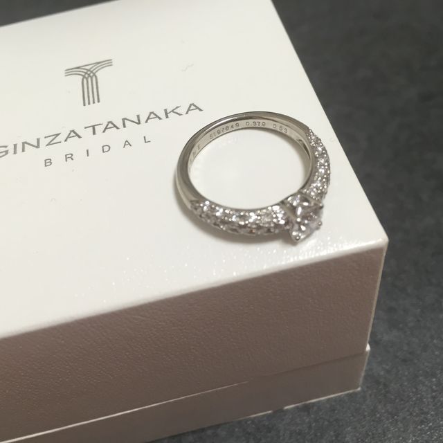 【ギンザタナカブライダル(GINZA TANAKA BRIDAL)の口コミ】 いろいろ試着した中で一番キレイで胸がときめきました。ただダイヤが大き…
