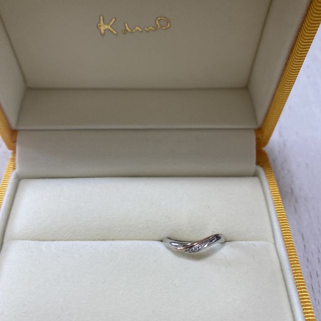 【ケイウノ ブライダル(K.UNO BRIDAL)の口コミ】 いかにも結婚指輪ですって感じのよりファッション性があるのが良くて探し…