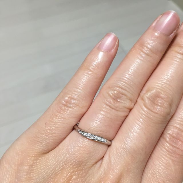 【TASAKI(タサキ)の口コミ】 リング幅の細いものを探しており、それなりにダイヤも付いているものを探…
