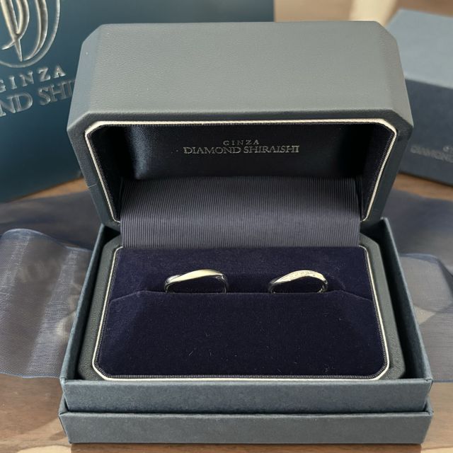 【銀座ダイヤモンドシライシの口コミ】 プラチナ素材、細身で着け心地がよく、頻繁につけ外しをしない方にオスス…