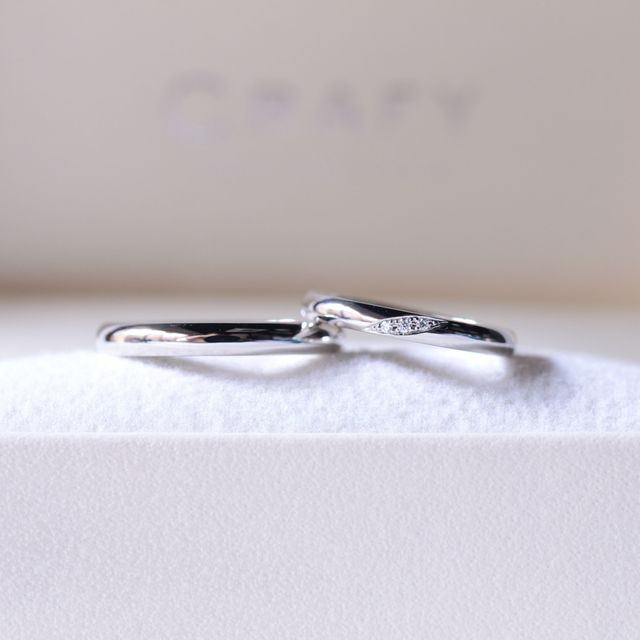 【CRAFY(クラフィ)の口コミ】 シンプルで使いやすく、ダイヤも主張が激しくないため控えめで美しいです…