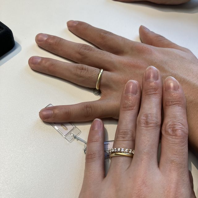 【BRILLIANCE+(ブリリアンスプラス)の口コミ】 シンプルでいて、太さが細かく選べるので自分に合わせたものが選べる。婚…