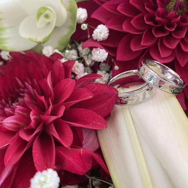 【ケイウノ ブライダル(K.UNO BRIDAL)の口コミ】 普通の指輪よりかなり太めでヘラクレスというアニメーション映画のモチー…