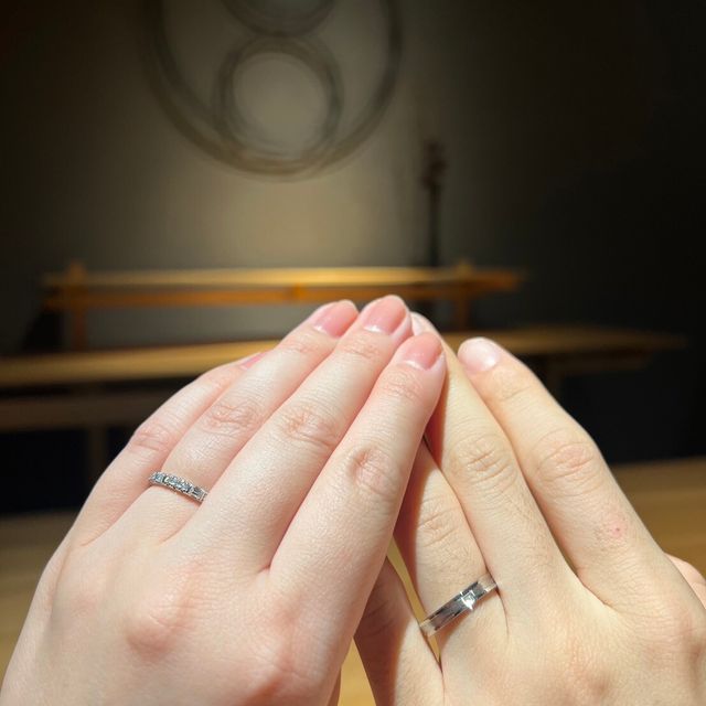 【TOMOE(トモエ)の口コミ】 「柾目」という結婚指輪なのですが、

「まっすぐに重ねていく　信頼の軌…