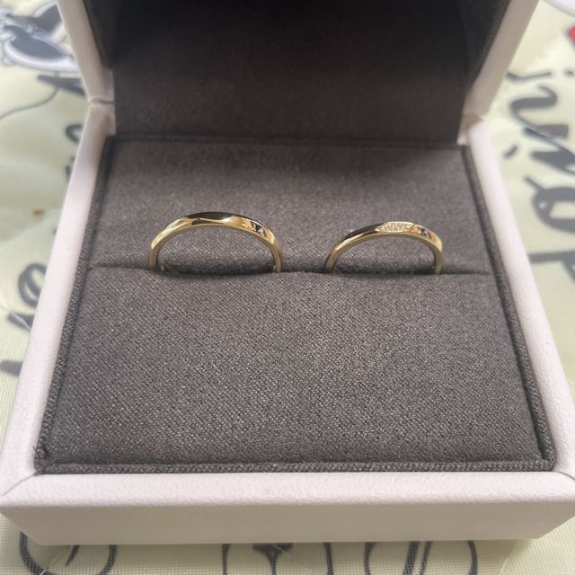 【Galopine & Galopin(ガロピーネガロパン)の口コミ】 デザインがシンプルで、すごくツヤツヤで高級感がある。実際に試着してみ…