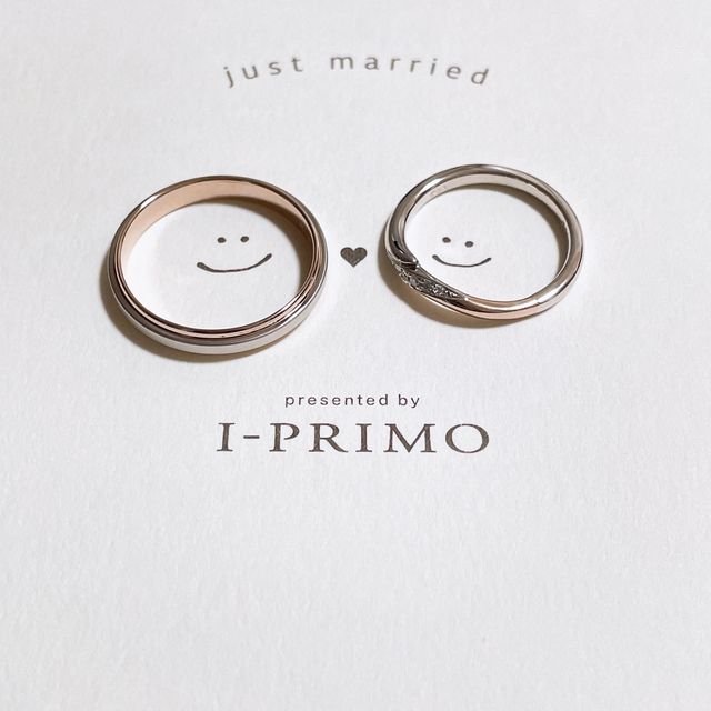 【アイプリモ(I-PRIMO)の口コミ】 好きな形、好きな色でお互い気にいるものを探してくれました。
可愛らしく…