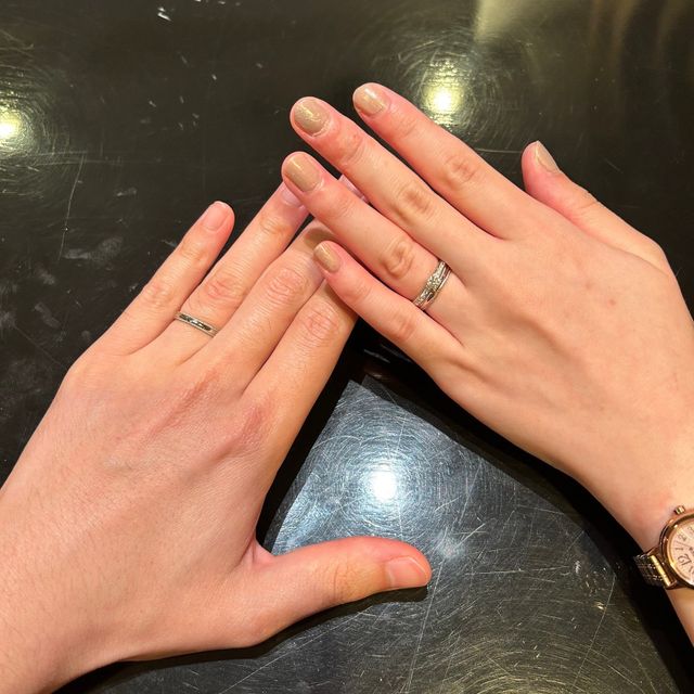 【ケイウノ ブライダル(K.UNO BRIDAL)の口コミ】 自分たちの気に入ったデザインに刻印を入れることやオーダーメイドで作る…