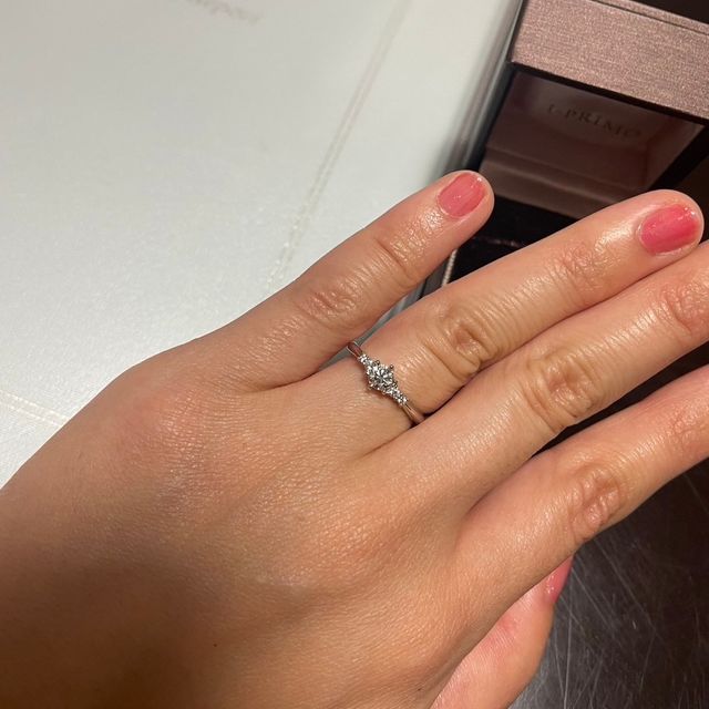 【アイプリモ(I-PRIMO)の口コミ】 指輪のデザインは悩みましたが、オリオンというキュートなものを選んでみ…