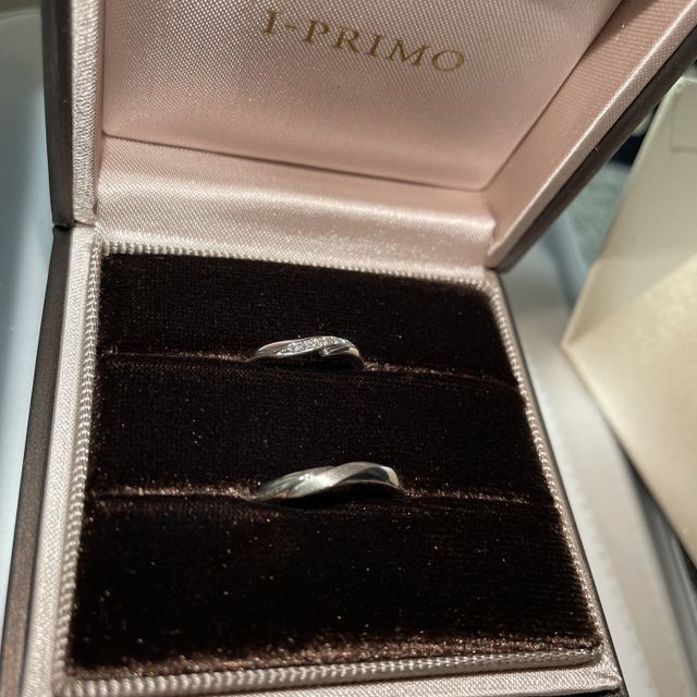 【アイプリモ(I-PRIMO)の口コミ】 自分と相手の指輪を組み合わせると重なり合うようなデザインがオススメポ…