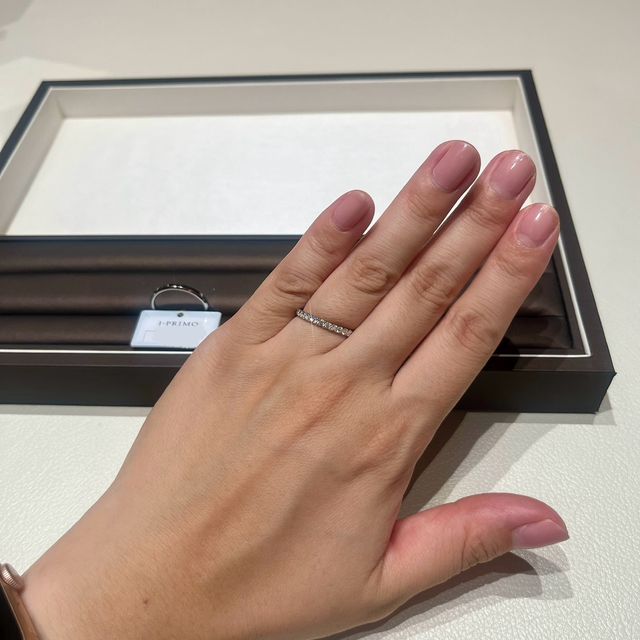 【アイプリモ(I-PRIMO)の口コミ】 婚約指輪なしでハーフエタニティが欲しい！という私の要望でハーフエタニ…