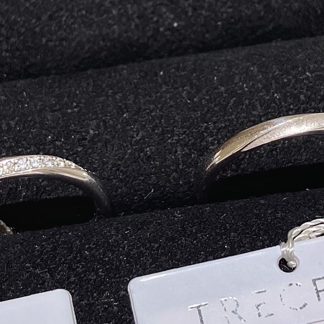 【TRECENTI(トレセンテ)の口コミ】 形状はウェーブで考えていましたが、担当の方に私の指に合ったものを提案…