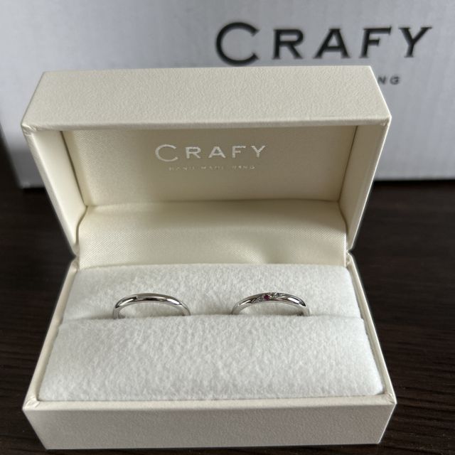 【CRAFY(クラフィ)の口コミ】 自分達で作れる指輪で作るのも思い出が作れて結婚して何年目かの記念で家…