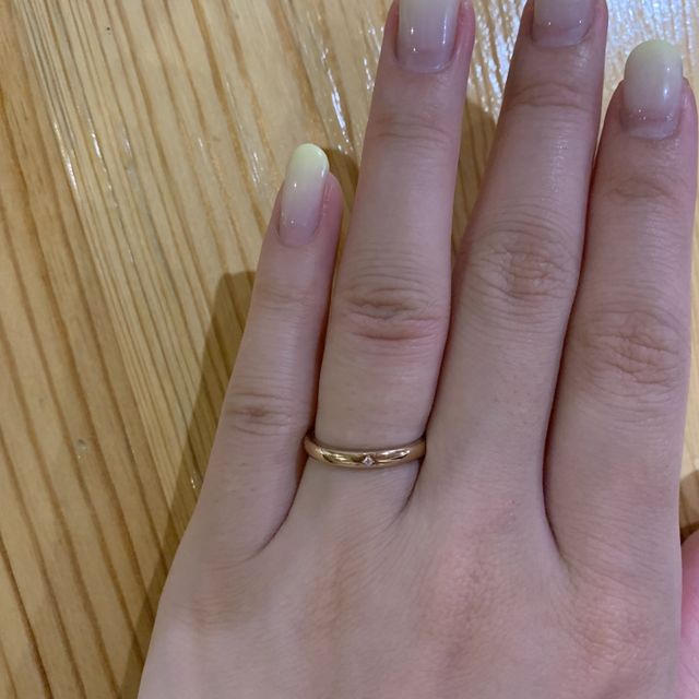【PORTADA(ポルターダ)の口コミ】 ピンクゴールドが私の肌の色になじみやすく、綺麗可愛く着用できるところ…
