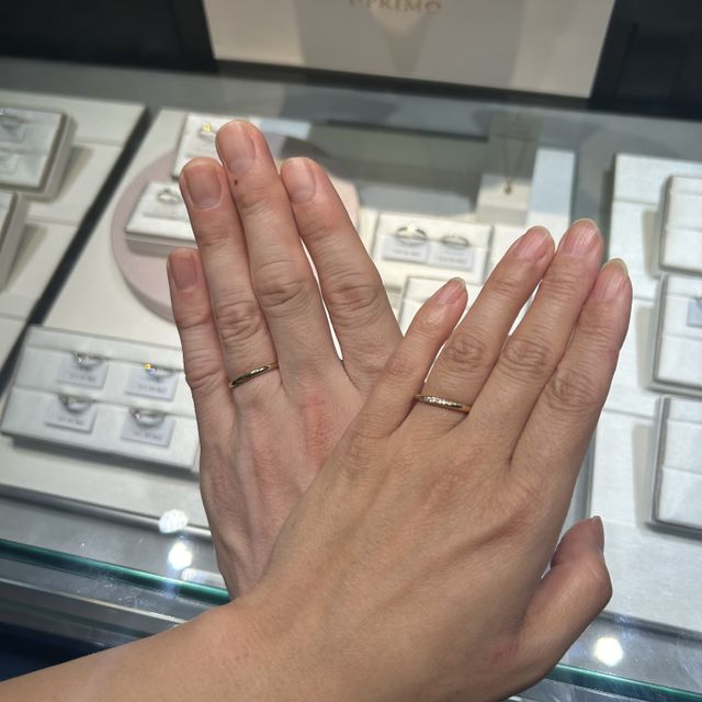 【アイプリモ(I-PRIMO)の口コミ】 イエローゴールドの光り輝くようなキラキラ感とダイヤのゴージャスなキラ…