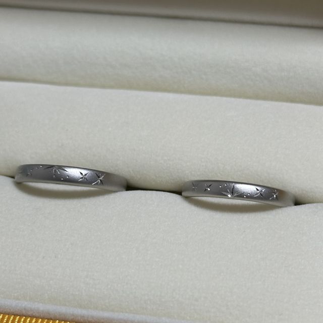 【ケイウノ ブライダル(K.UNO BRIDAL)の口コミ】 他にはないデザインにしたくて、2人が好きなプラネタリウムを意識して星の…