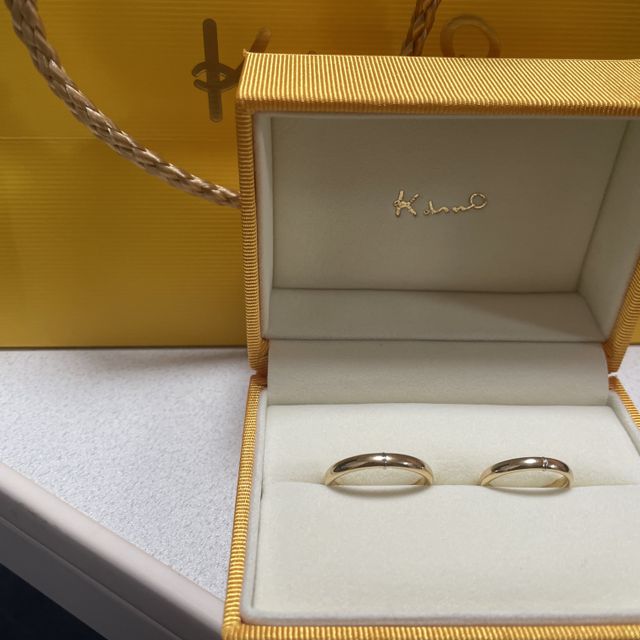 【ケイウノ ブライダル(K.UNO BRIDAL)の口コミ】 雑誌を見ながらどの指輪がいいか検討していた時に、純糸結びの指輪を見つ…