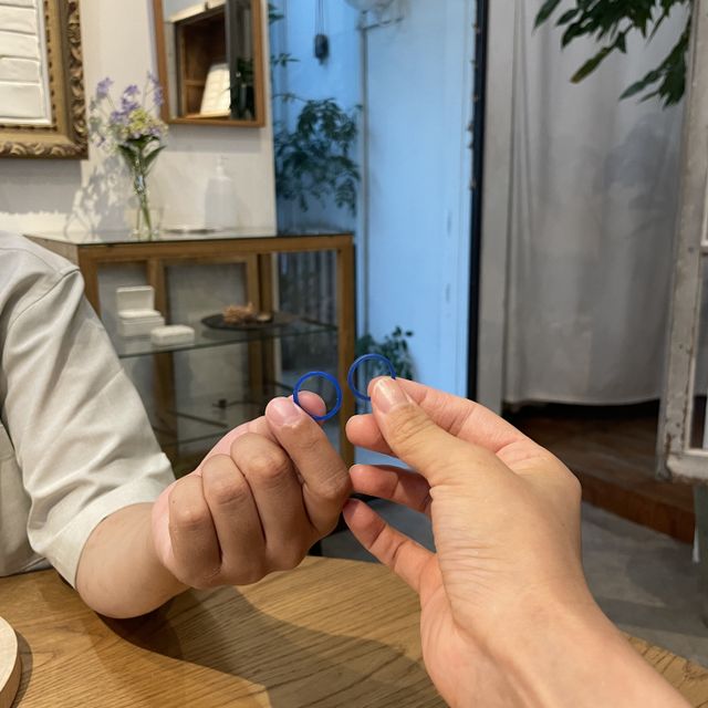 【uchimari(ウチマリ)の口コミ】 とにかく手作りできることがおすすめ！指輪作りの時間も出来上がった指輪…