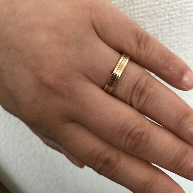 【カルティエ(Cartier)の口コミ】 最初からゴールドのリングを探していて、少し存在感のある物が良かったの…