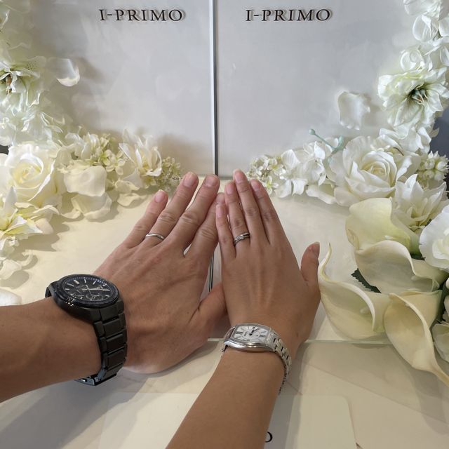 【アイプリモ(I-PRIMO)の口コミ】 プラチナの輝き、色味、質感がとても綺麗。ダイヤの質がいいのに、他ブラ…