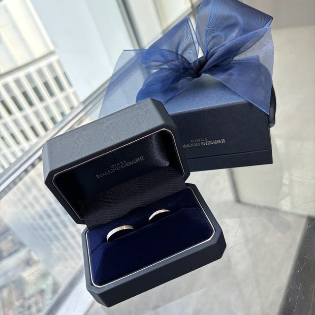 【銀座ダイヤモンドシライシの口コミ】 一つのデザインでもダイヤモンドの数や刻印によって特別感が出せる。手に…