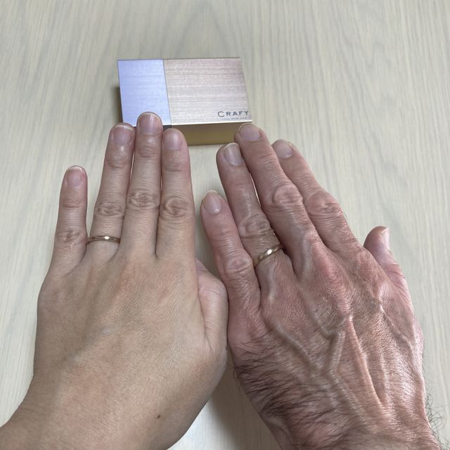 【CRAFY(クラフィ)の口コミ】 生活に馴染む指輪を作ることができました。金属自体にいろいろな色味があ…