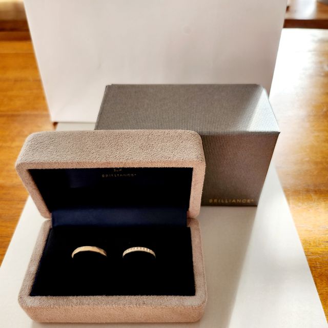 【BRILLIANCE+(ブリリアンスプラス)の口コミ】 ヴィンテージ ダイヤモンドハーフエタニティリング【2ミリ幅】を選びまし…