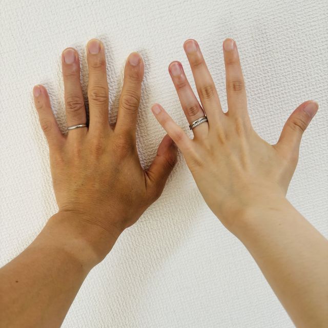 【ケイウノ ブライダル(K.UNO BRIDAL)の口コミ】 価格を抑えながら、細かいこだわりを盛り込むことができました！夫の指輪…